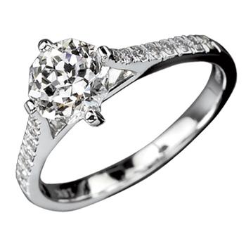 Meteor Cut diamond engagement ring