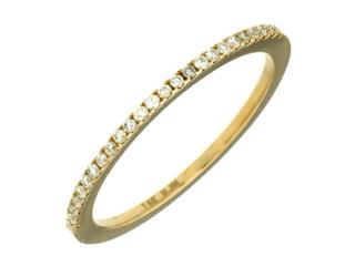 Yellow gold diamond band