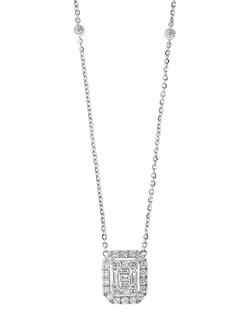 White gold diamond necklace 