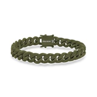 Stainless steel 8.5 inch Candy Cuban Army bracelet