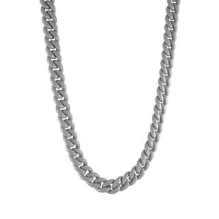 Stainless steel 24 inch Candy Cuban grey chain