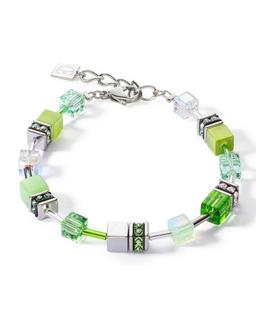 CDL stainless steel  bracelet with shades of green