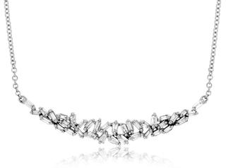 White gold diamond necklace