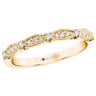 Gold diamond band