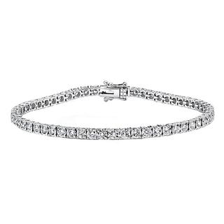 White gold diamond tennis bracelet