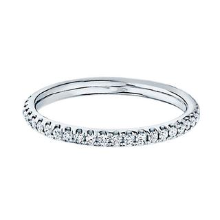 White gold diamond band