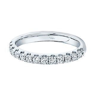 White gold diamond band