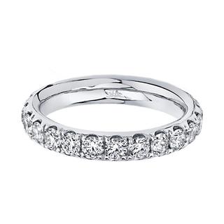 White gold diamond band